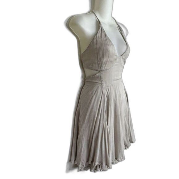 FREE PEOPLE LILLIE ENDLESS SUMMER GAUZY MINI BEACH HALTER DRESS SIZE L FESTIVAL - Picture 5 of 14